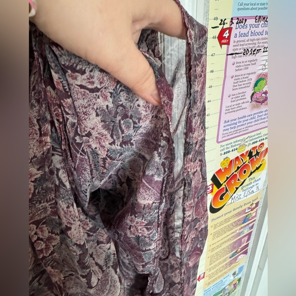 VTG C’est Moi women’s maxi rayon dress floral print Medium made in France - Picture 6 of 10